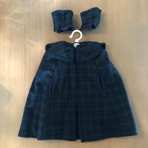 Plaid American girl cape - Samantha